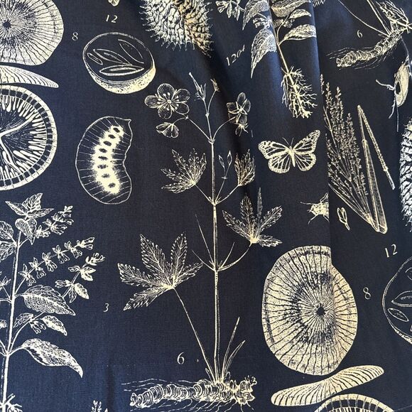 IKEA Blavinge Blue Nature Science Set Of 2 Curtain Panels 56x61/ 1 Sham 20x20 - Picture 4 of 12